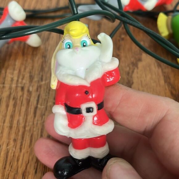 Warner Brothers 10 lights Christmas String Bugs Daffy Marvin & Lola 3d shapes - Picture 6 of 9